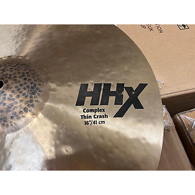 SABIAN Used SABIAN 16in HHX COMPLEX THIN CRASH Cymbal