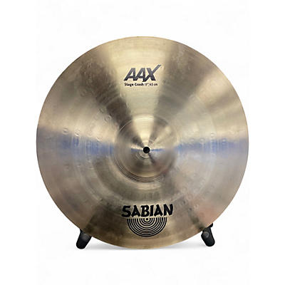 Used SABIAN 17in AAX Stage Crash Cymbal