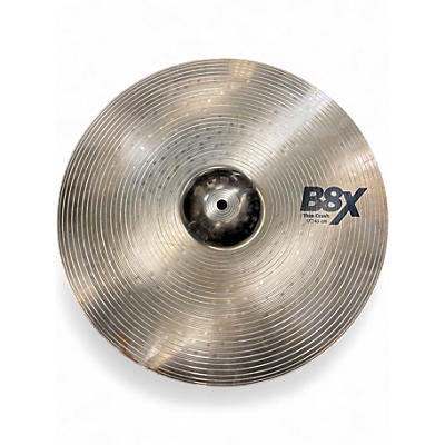 Used SABIAN 17in B8X THIN CRASH  Cymbal