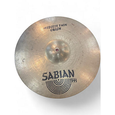 Used SABIAN 17in HH Medium Thin Crash Brilliant Cymbal