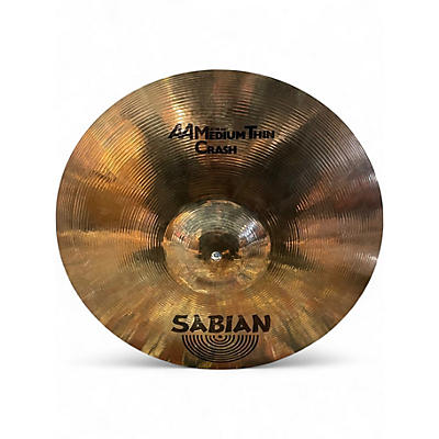 Used SABIAN 18in AA Medium Thin Crash Cymbal