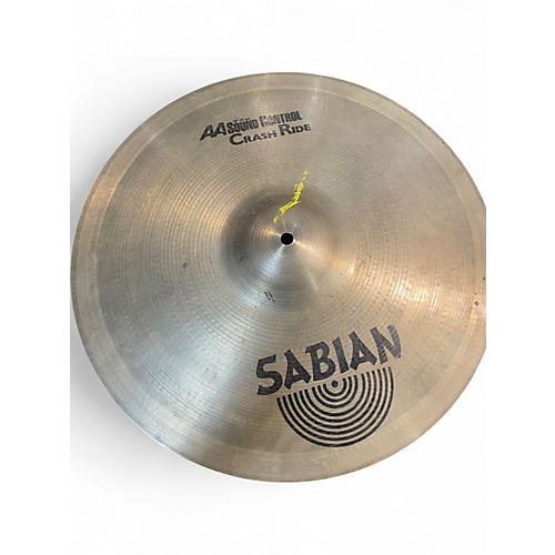 Used SABIAN 18in AA SOUND CONTROL CRASH RIDE Cymbal 38
