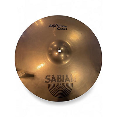 Used SABIAN 18in AAX Studio Crash  Cymbal