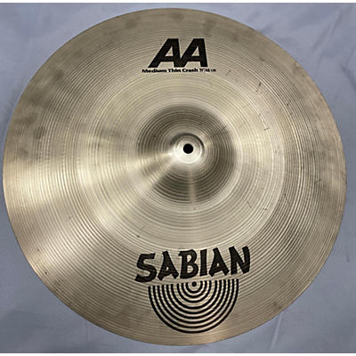 SABIAN Used SABIAN 19in AA Medium Thin Crash Cymbal