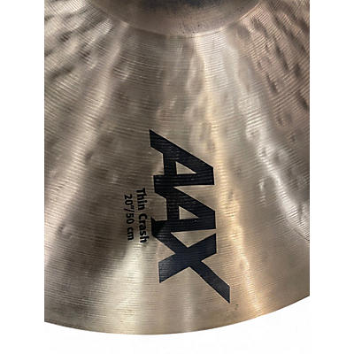 Used SABIAN 20in AAX Thin Crash Cymbal