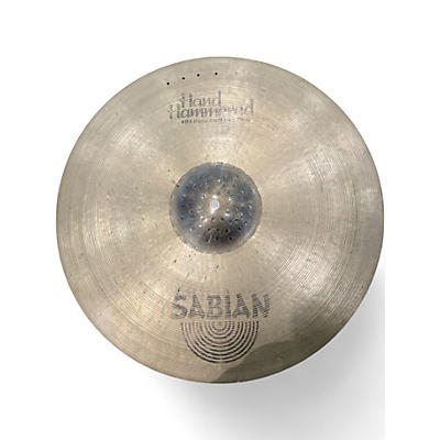 Used SABIAN 21in HH Raw Bell Dry Ride With 4 Rivet Holes Cymbal