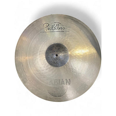Used SABIAN 21in PHIL COLLINS "PHIL'S CHOICE" HAND HAMMERED RAW BELL DRY RIDE Cymbal