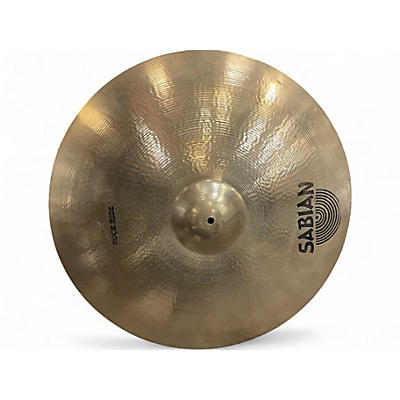 Used SABIAN 24in rock ride Cymbal