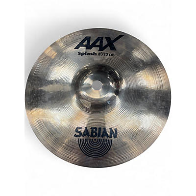 Used SABIAN 8in AAX Splash Brilliant Cymbal