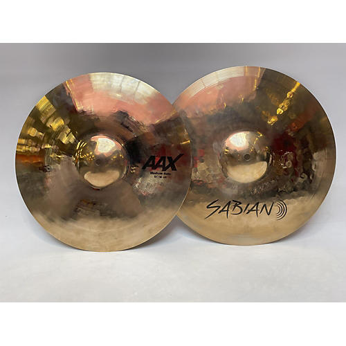 SABIAN Used SABIAN AAX BRILLIANT MED PAIR Cymbal