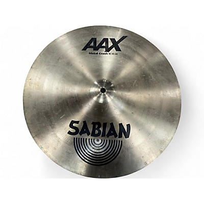 SABIAN Used SABIAN AAX Metal Crash Brilliant Cymbal