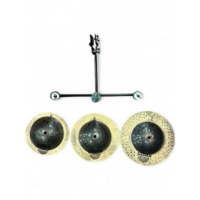 Used SABIAN Multiple TERRY BOZZIO RADIA PACK W/STAND Cymbal
