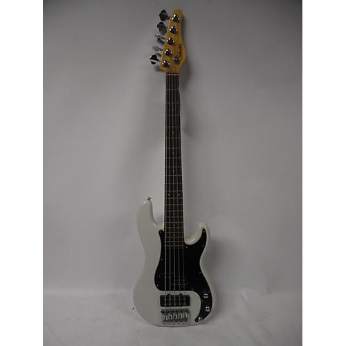 Used SCHECTOR DIAMOND SERIES White Electric Bass Guitar White