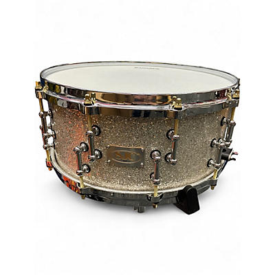 Used SJC 14in 25TH ANNIVERSARY 14' SNARE SILVER FLECK Drum