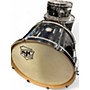 Used SJC 3 Piece busker deville black sparkle Drum Kit black sparkle