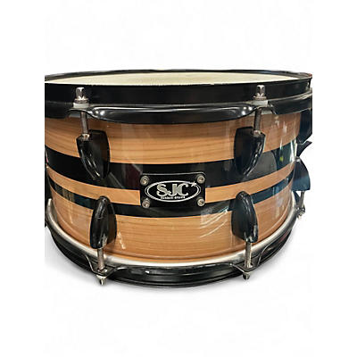 Used SJC Drums 13in 13X6.5 SNARE  Natural Drum