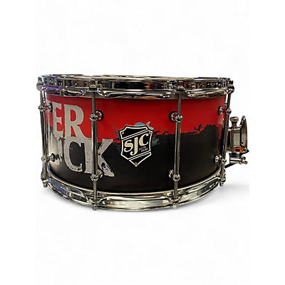 Used SJC Drums 14in CUSTOM SNARE Black Drum