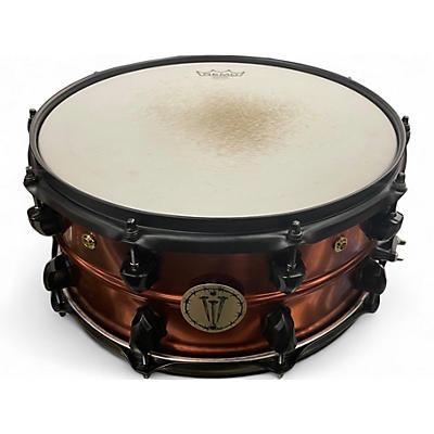 Used SJC Drums 14in  jay weinberg the crucible snare alpha brass Drum