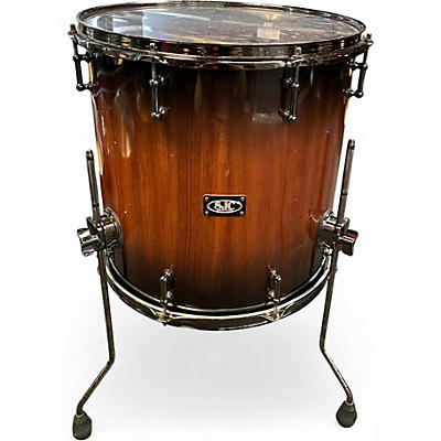 Used SJC Drums 16X16 Custom Quilted Bubinga Floor Tom Bubinga Drum