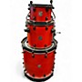 Used SJC Drums 3 Piece 3 Piece Custom Black and Red Drum Kit Black and Red