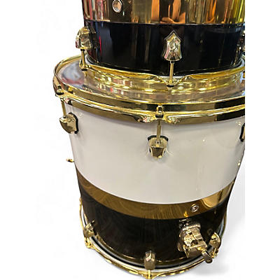 Used SJC Drums 3 Piece PARAMOUNT  TUXEDO Drum Kit