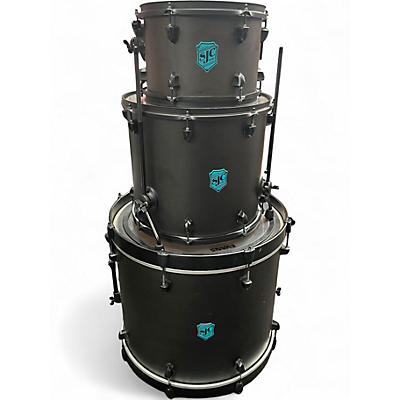 Used SJC Drums 3 Piece PATHFINDER Black Drum Kit