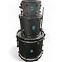 Used SJC Drums 3 Piece PATHFINDER Black Drum Kit Black