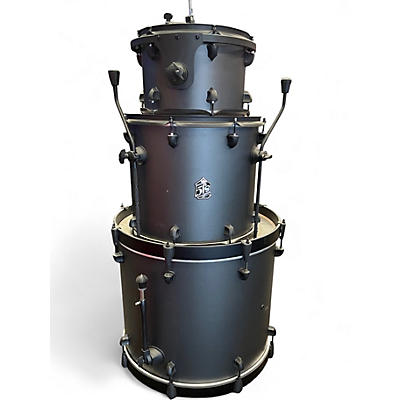 Used SJC Drums 3 Piece PATHFINDER Flat Black Drum Kit
