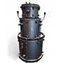 Used SJC Drums 3 Piece PATHFINDER Flat Black Drum Kit Flat Black