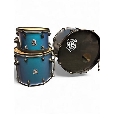 Used SJC Drums 3 Piece PATHFINDER Moon Blue Drum Kit