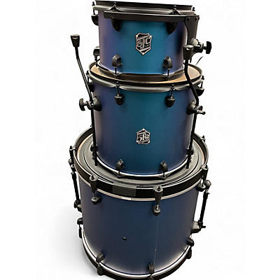 Used SJC Drums 3 Piece Pathfinder Blue Drum Kit