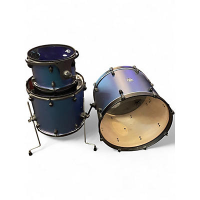 Used SJC Drums 3 Piece Pathfinder Moon Blue Drum Kit