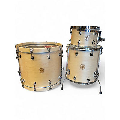 Used SJC Drums 3 Piece Tour Series 3 Piece Satin Natural Drum Kit