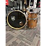 Used SJC Drums Used SJC Drums 3 piece Custom Mahogany Natural Satin Drum Kit natural satin