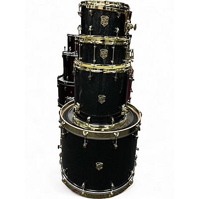 Used SJC Drums 4 Piece CUSTOM KIT COLOR SHIFT SPARKLE Drum Kit
