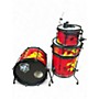 Used SJC Drums 4 Piece THE NED JOSH DUN Crimson Swirl Drum Kit Crimson Swirl