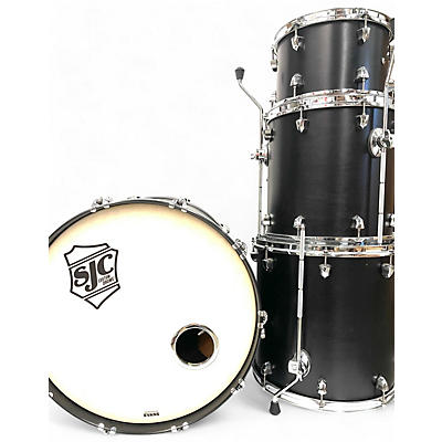 SJC Drums Used SJC Drums 4 piece Tour Series Satin Black Drum Kit