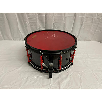 SJC Drums Used SJC Drums 6.5X14 Alan Arnold Snare Drum Black And Red