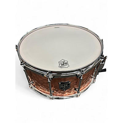 Used SJC Drums 6.5X14 Alpha Copper Copper Drum