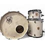 Used SJC Drums Tour Series 3pc Antique White Drum Kit Antique White