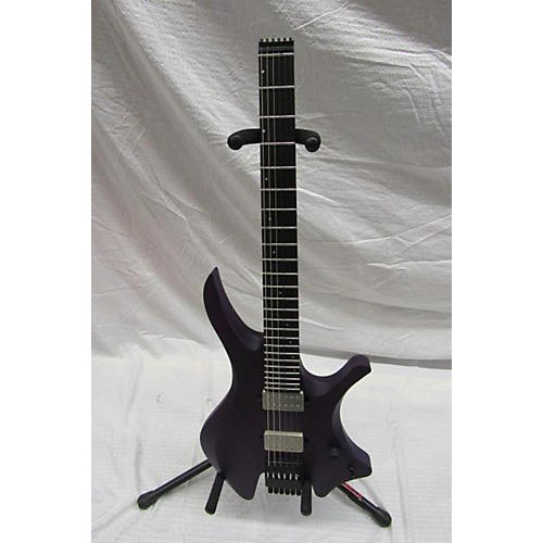 Used SKERVESEN SHOGGIE 6 Trans Purple Solid Body Electric Guitar Trans Purple