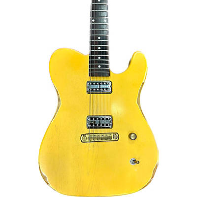 Used SLICK SL50 Yellow Solid Body Electric Guitar