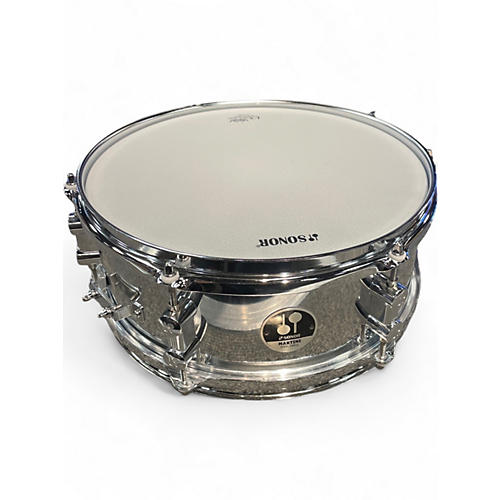 Used SONOR 12.5in Martini snare Silver Drum Silver 128