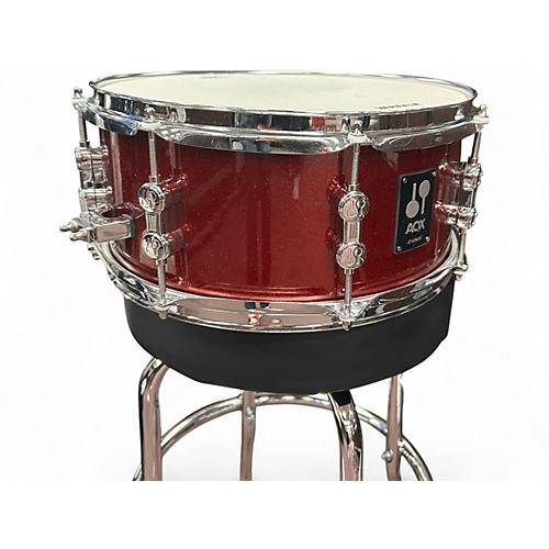 Used SONOR 13in AQX SNARE RED SPARKLE Drum RED SPARKLE 31