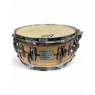 Used SONOR 13in Benny Greb Snare Cherry Drum
