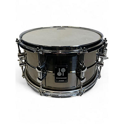 Used SONOR 13in KOMPRESSOR BRASS Black Chrome Drum