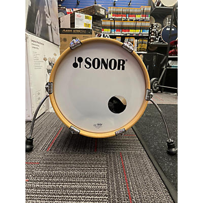 Used SONOR 14X13 AQ2 Drum MARINE WHITE