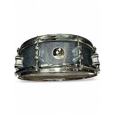 Used SONOR 14X5 SAFARI SERIES SNARE Silver Sparkle Drum