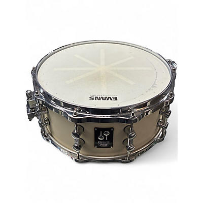 Used SONOR 14X6 Prolite Snare Drum Creme White Drum