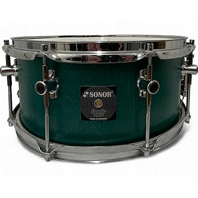 SONOR Used SONOR 14X6.5 SONIC PLUS GREEN SATIN Drum